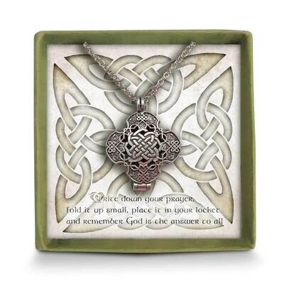 Celtic Prayer Locket Necklace GM21238, MPN: GM21238, 785525068147