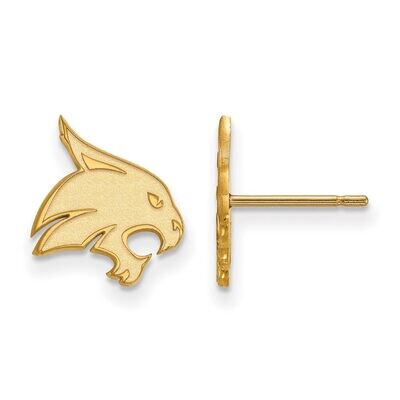 Texas State University Small Post Earring Gold-plated Silver GP008TST, MPN: GP008TST, 886774907949