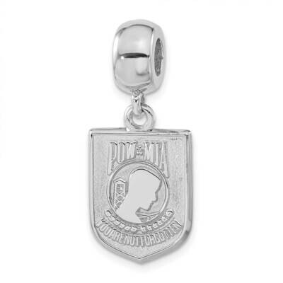 Polished Pow Mia Dangle Bead Sterling Silver PBS053BDSS, MPN: PBS053BDSS, 810680028559