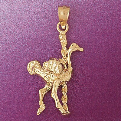 Dazzlers Jewelry Carousel Ostrich Pendant Necklace Charm Bracelet in Yellow, White or Rose Gold 601…