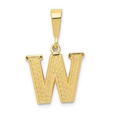 Initial W Pendant 10k Gold 10C1449-W, MPN: 10C1449-W,