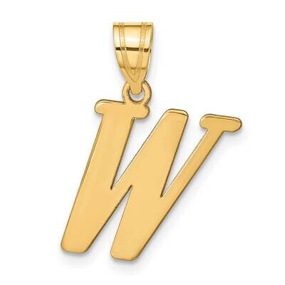 Letter W Initial Pendant 14k Gold Polished YC1440W, MPN: YC1440W, 196904085936