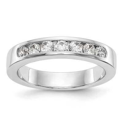 7-Stone Diamond Channel Band 14k White Gold RM3299B-049-WAA, MPN: RM3299B-049-WAA,