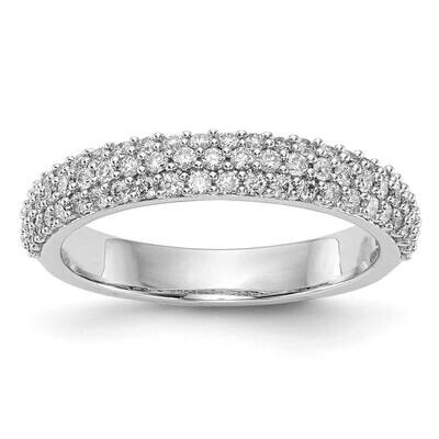 Micro Pave Diamond Band 14k White Gold RM3252B-056-WAA, MPN: RM3252B-056-WAA, 883957864976