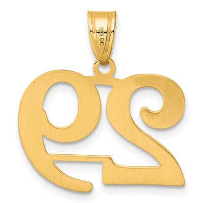 Number 29 Pendant 14k Gold Polished APN29, MPN: APN29, 196904080238