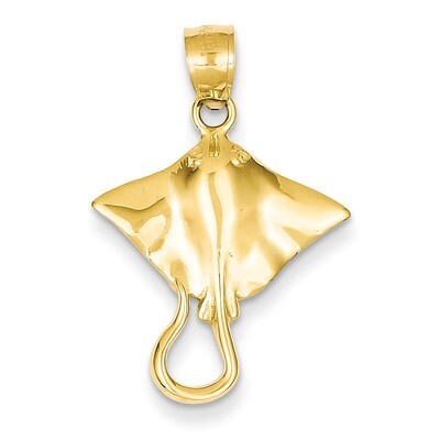 Stingray Pendant 14k Gold D3411, MPN: D3411, 886774079158
