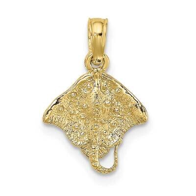 2-D Stingray Charm 10k Gold 10K7624, MPN: 10K7624,