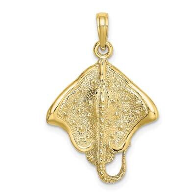 Stingray with Polished Edge Charm 10k Gold 10K7797, MPN: 10K7797,