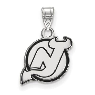 New Jersey Devils Small Enamel Pendant Sterling Silver SS017DVL, MPN: SS017DVL, 886774747682