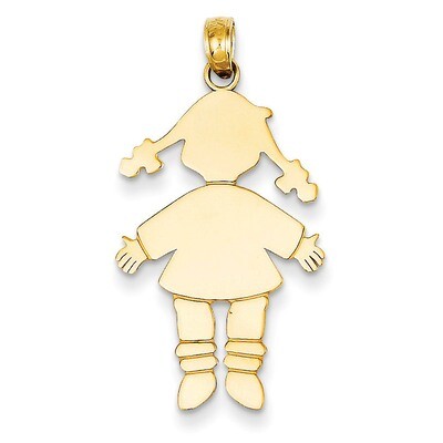 girl Charm 14k Gold K4748, MPN: K4748, 637218004416