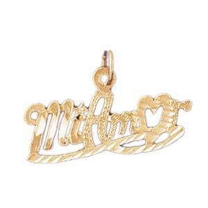 Dazzlers Jewelry Mi Amor Pendant Necklace Charm Bracelet in Yellow, White or Rose Gold 10239, MPN: …