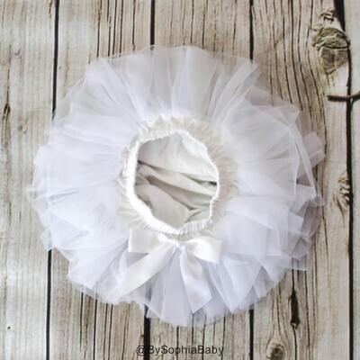 Baby Tutu Skirt White Tutu Baby Skirt Baby Tutu White Baby Bloomers White Diaper Cover Baby Diaper …