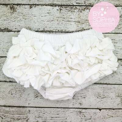 Baby Bloomers Ivory Ruffle Baby Bloomer Ivory Baby Bloomers Ivory Diaper Cover Cotton Baby Bloomers…