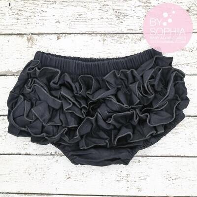 Baby Bloomers Black Ruffle Back Bloomer Black Bloomers Black Diaper Cover Cotton Baby Bloomers Diap…