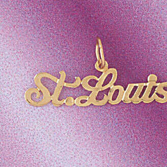 Dazzlers Jewelry Saint Louis Pendant Necklace Charm Bracelet in Yellow, White or Rose Gold 5001, MP…