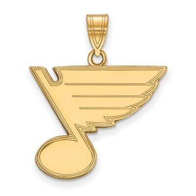 Saint Louis Blues Large Pendant Gold-plated Silver GP004BLE, MPN: GP004BLE, 886774741123
