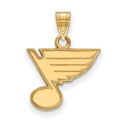 Saint Louis Blues Small Pendant 14k Yellow Gold 4Y002BLE, MPN: 4Y002BLE, 886774738222