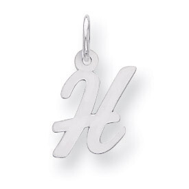 Script Initial H Charm Sterling Silver QC5080H, MPN: QC5080H, 883957529172