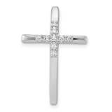 1/10Ct. Diamond Cross Chain Slide 14k White Gold PM5009-010-WA, MPN: PM5009-010-WA, 883957305127