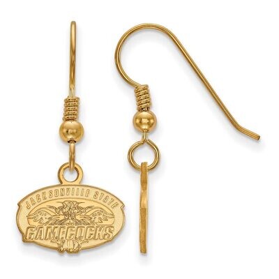 Jacksonville State University x-Small Dangle Earring Wire Gold-plated Silver GP005JAC, MPN: GP005JA…