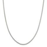 2.75mm Diamond-Cut Spiga Chain 26 Inch Sterling Silver QDS080-26, MPN: QDS080-26,