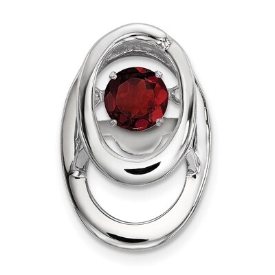 Garnet Birthstone Vibrant Pendant Sterling Silver Rhodium QBPD32JAN, MPN: QBPD32JAN, 886774016320