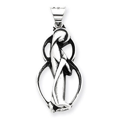 Blessed Mary Charm Antiqued Sterling Silver QC4384, MPN: QC4384, 883957267050
