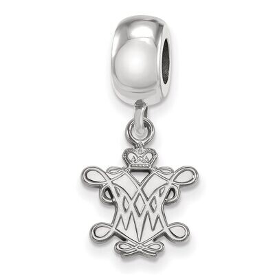 William And Mary Bead Charm Small Dangle Sterling Silver SS005WMA, MPN: SS005WMA, 886774680835