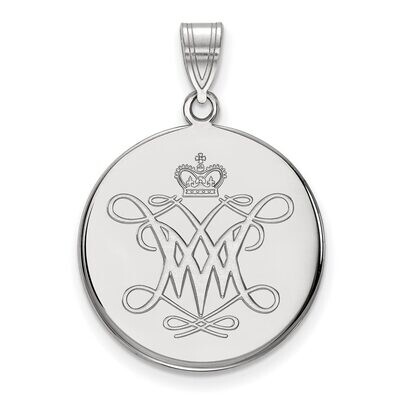 William And Mary Large Disc Pendant Sterling Silver SS007WMA, MPN: SS007WMA, 886774680811