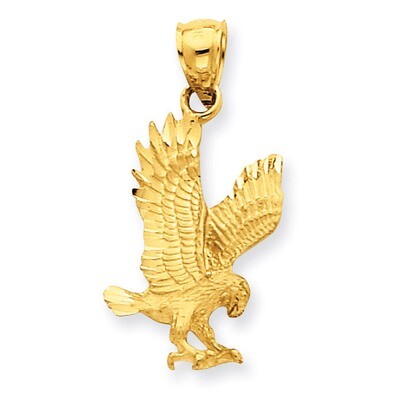 Eagle Pendant 14k Gold Diamond-cut K3273, MPN: K3273, 886774099255