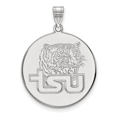 Tennessee State University Extra Large Disc Pendant Sterling Silver SS002TES, MPN: SS002TES, 886774…