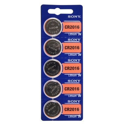 Type 2016 SONY Lithium Battery Tear Strip Pack of 5 SWB2016, MPN: SWB2016, 8562007628