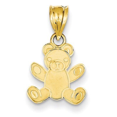 Teddy Bear Pendant 14k Gold K4762, MPN: K4762, 191101458293