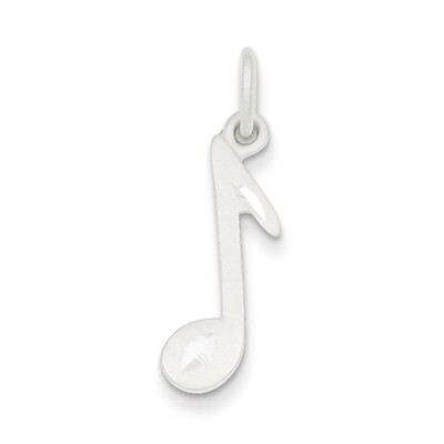 Music Note Charm Sterling Silver QC4760, MPN: QC4760, 883957569949