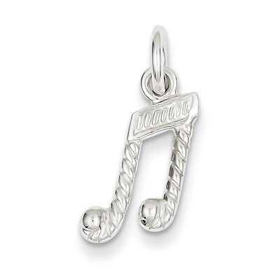 Music Notes Charm Sterling Silver QC776, MPN: QC776, 883957976198