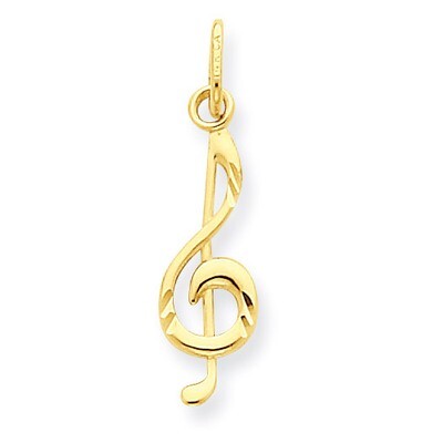 Music Note Pendant 14k Gold YC1057, MPN: YC1057, 886774617985