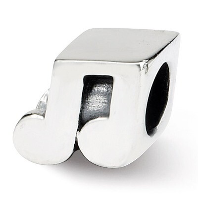 Music Notes Bead - Sterling Silver QRS775, MPN: QRS775, 883957727813