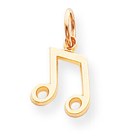 Musical Note Charm 10k Gold 10C737, MPN: 10C737, 886774084930