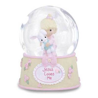 Precious Moments Pink Jesus Loves Me Musical Snow Globe GM18941, MPN: GM18941, 875555021219