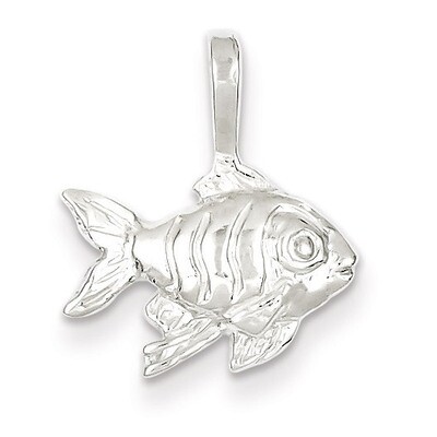 Fish Charm Sterling Silver QC980, MPN: QC980, 883957976471