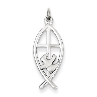 Ichthus Fish Charm Sterling Silver QC3681, MPN: QC3681, 886774108773