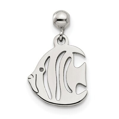 Fish Charm Sterling Silver Dangle QMM155, MPN: QMM155,