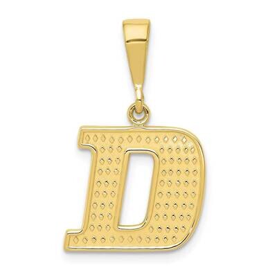 Initial D Pendant 10k Gold 10C1449-D, MPN: 10C1449-D,