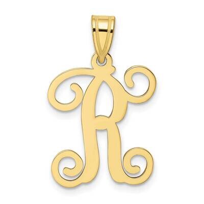 Initial Letter R Pendant 10k Gold 10XNA518Y/R, MPN: 10XNA518Y/R,