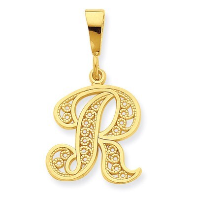 Initial R Charm 10k Gold 10C242/R, MPN: 10C242/R, 883957344416