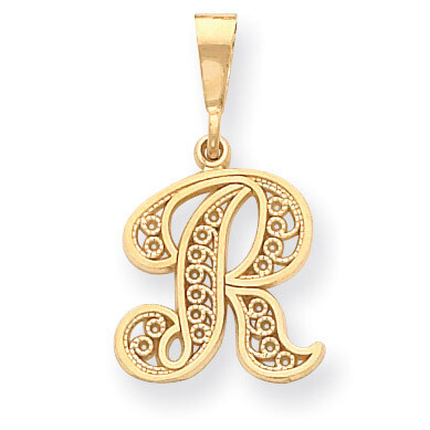 Initial R Charm 14k Gold C569R, MPN: C569R, 883957861180