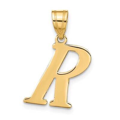 Letter R Initial Pendant 14k Gold Polished YC1440R, MPN: YC1440R, 196904088142