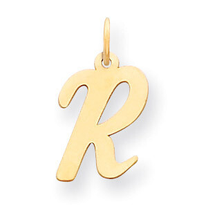 Initial R Charm 14k Gold Medium Script YC660R, MPN: YC660R, 886774137261