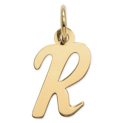 Initial R Charm 14k Gold Small Script YC658R, MPN: YC658R, 886774073361