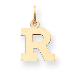 Small Block Initial R Charm 14k Gold YC664R, MPN: YC664R, 883957972916